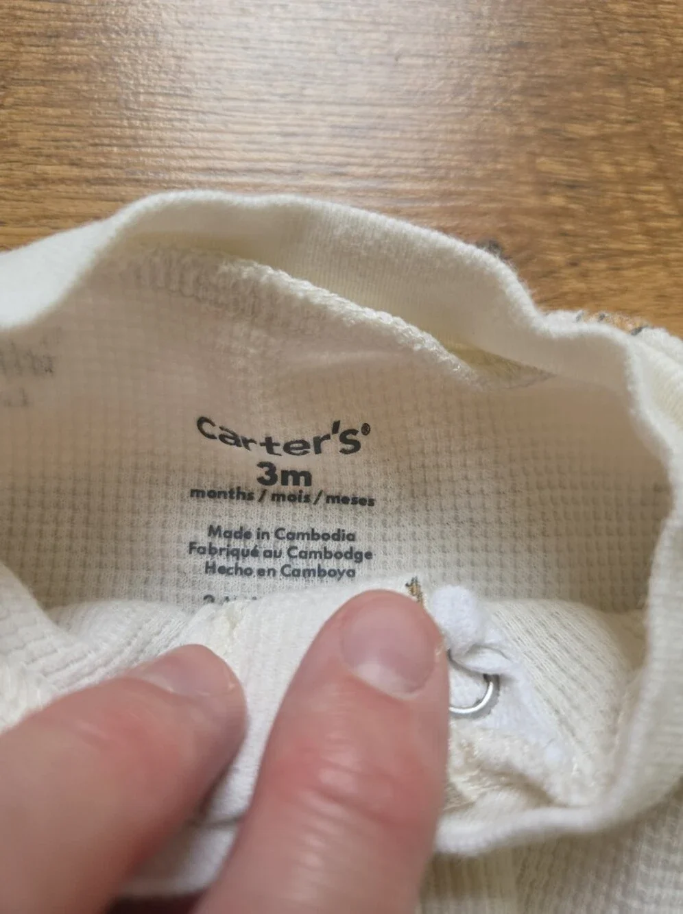 Carters knit hoodie gray